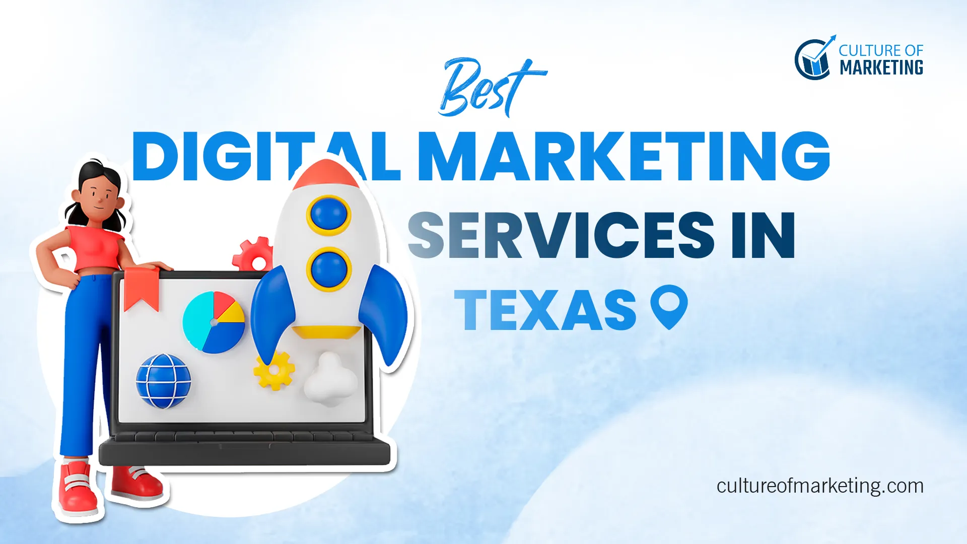 Banner showing best digital marketing services available in Texas